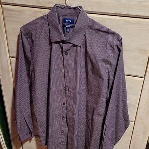 Apt. 9 Men's Dark Patterned Dress Shirt